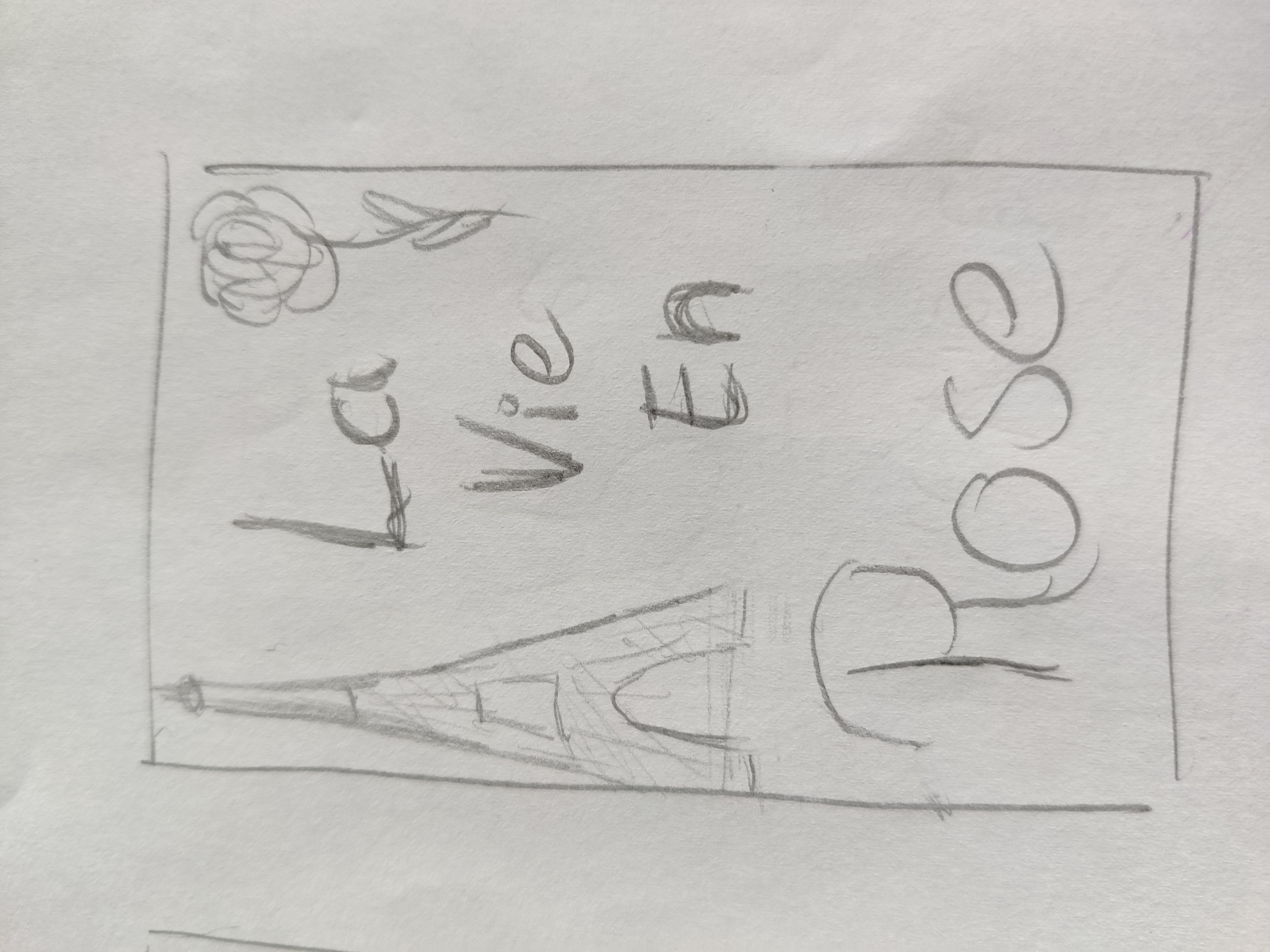 fourth sketch for title screen